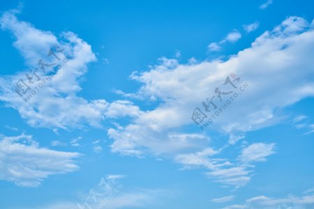 蓝天白云自然美图
