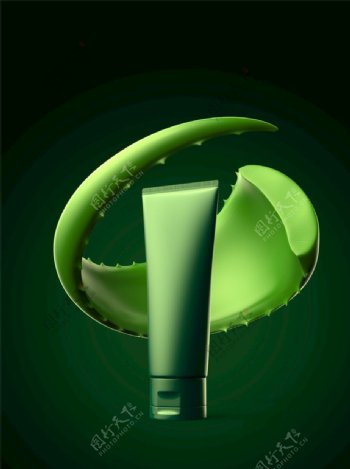 绿色瓶子海报