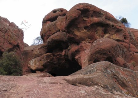 山岩红砂岩