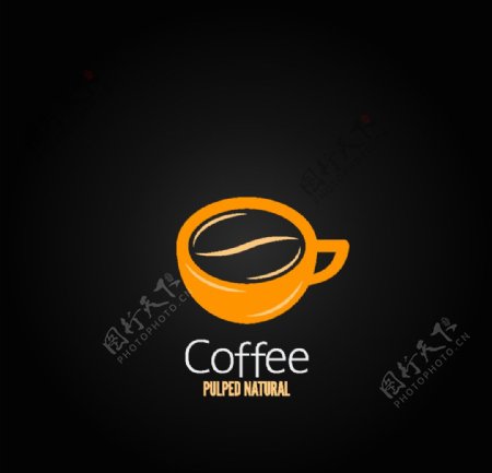 茶叶咖啡卡通符号素材标志商标