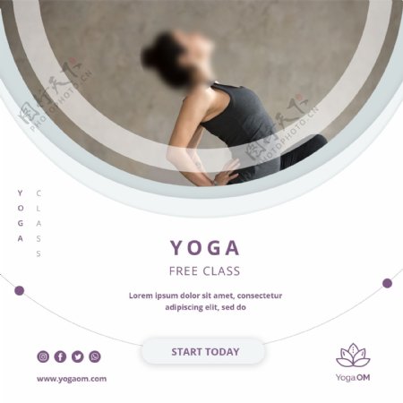 瑜伽社交媒体广告
