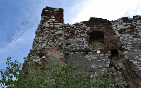 城堡石古废墟
