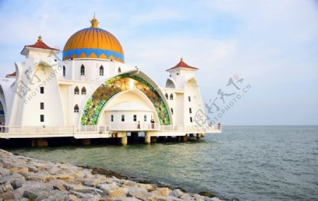 马六甲清真寺马六甲马来西亚
