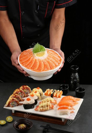 顶级寿司拼盘
