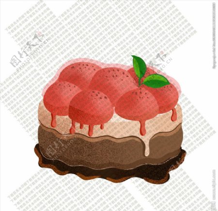 红果果奶油巧克力蛋糕