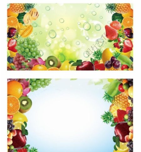 水果气泡展板