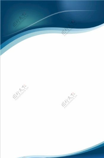 蓝色背景蓝色科技画册封面