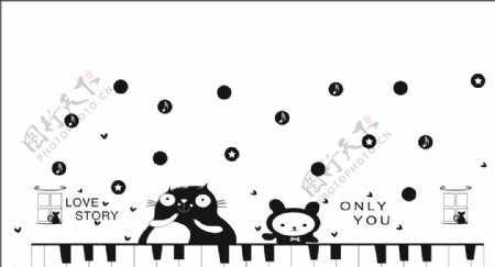 龙猫钢琴