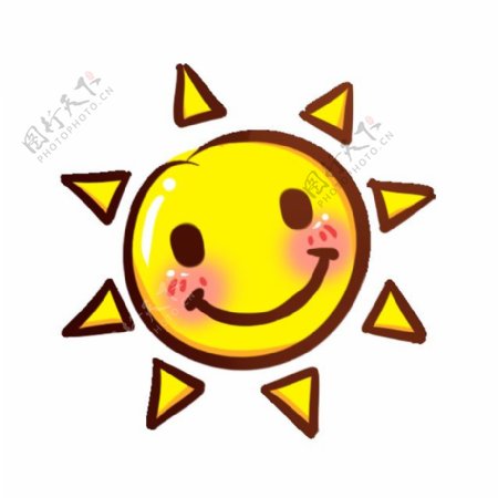 卡通太阳表情包