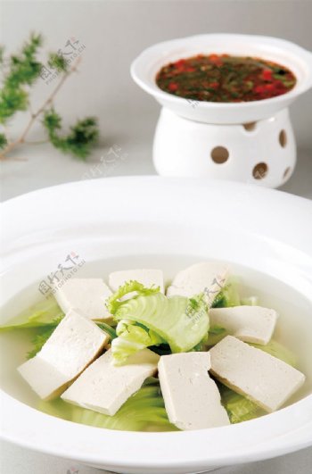 蘸水芹菜豆腐