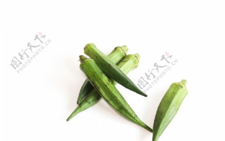 蔬菜秋葵摄影图凉拌菜