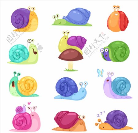 卡通蜗牛