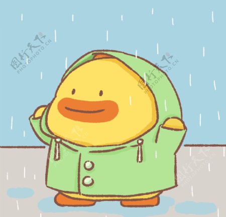 雨衣鸭