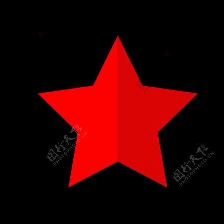 红色五角星装饰海报素材
