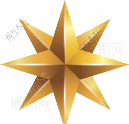 金色五角星