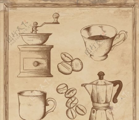 咖啡插图图片