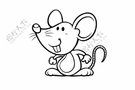 老鼠简笔画图片