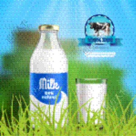牛奶宣传海报