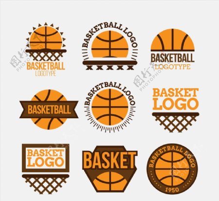 创意篮球标志图片