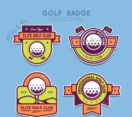 高尔夫俱乐部徽章图片