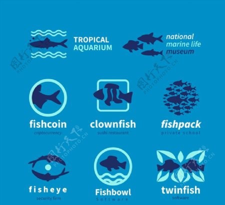 款创意鱼标志图片