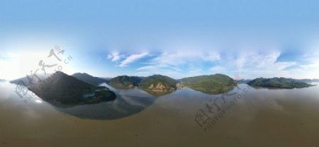 浑江航拍全景图图片
