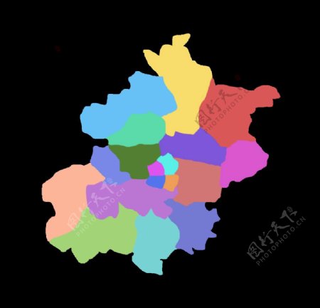 北京分区地图区块图片