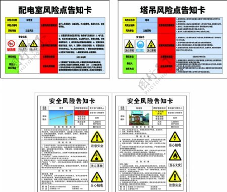 安全风险告知卡图片