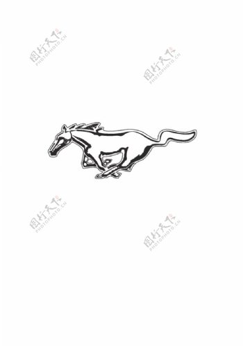 福特野马汽车logo图片
