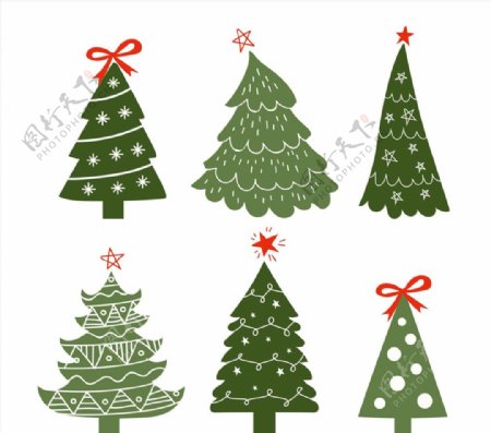 圣诞节装饰松树图片