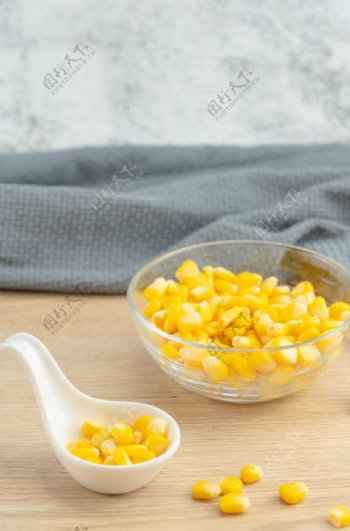 玉米配菜食材背景海报素材图片