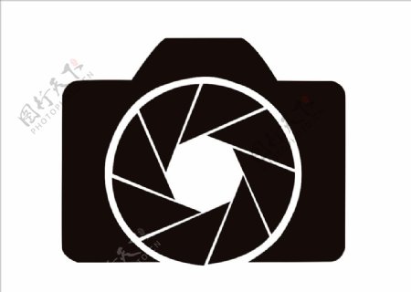 相机图标照相机logo剪影图片