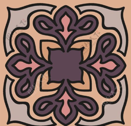 民族古典花纹底纹背景图片