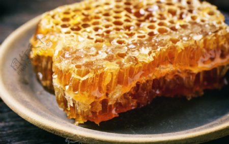 蜂蜜养生传统背景海报素材图片