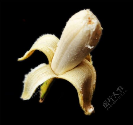 剥皮香蕉图片
