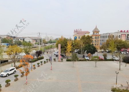 城市广场风景图片