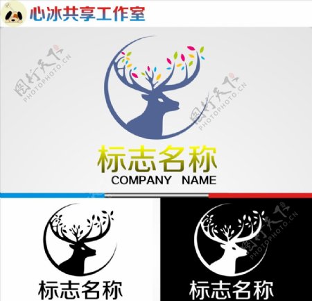 鹿logo图片