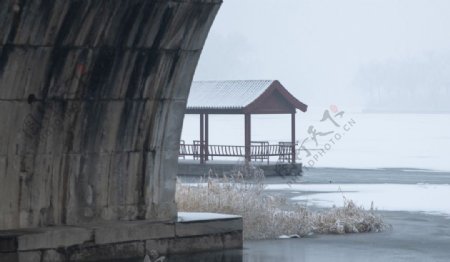 颐和园雪景图片