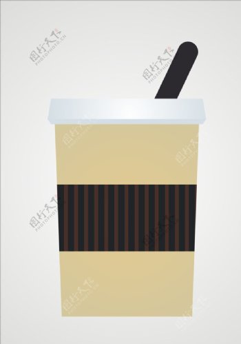 矢量奶茶元素设计图片