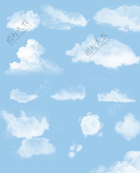 云彩云朵笔刷预设图片