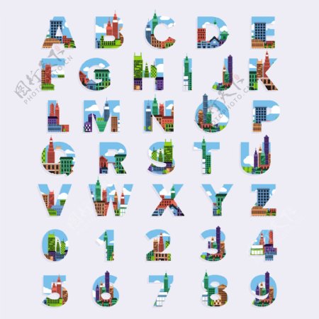 英文字母设计图片