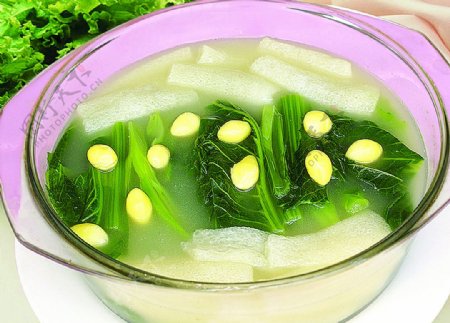豫菜白果竹荪煮芥菜图片