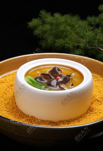 豫菜罐焖珍菌海参图片