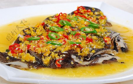 豫菜黄椒深海鱼头面图片