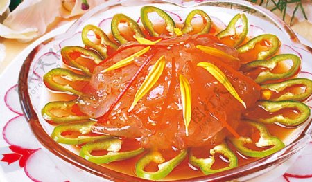 豫菜京味海蜇头图片