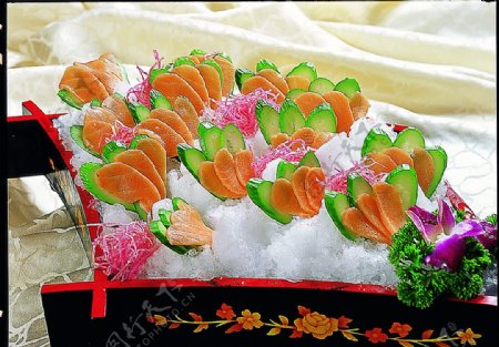豫菜三纹鱼刺身图片