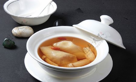 北京菜松茸炖花胶图片