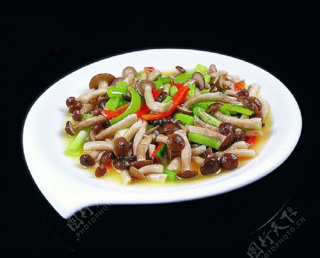 川菜湘菜鸡油蟹味菇图片