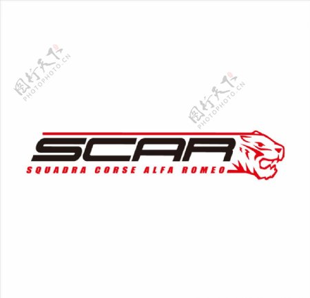 SCAR标志矢量图片