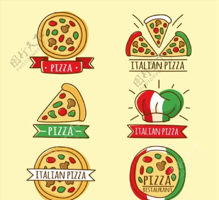 意大利披萨标签图片